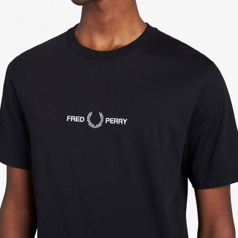 Fred Perry Graphic T-Shirt Black